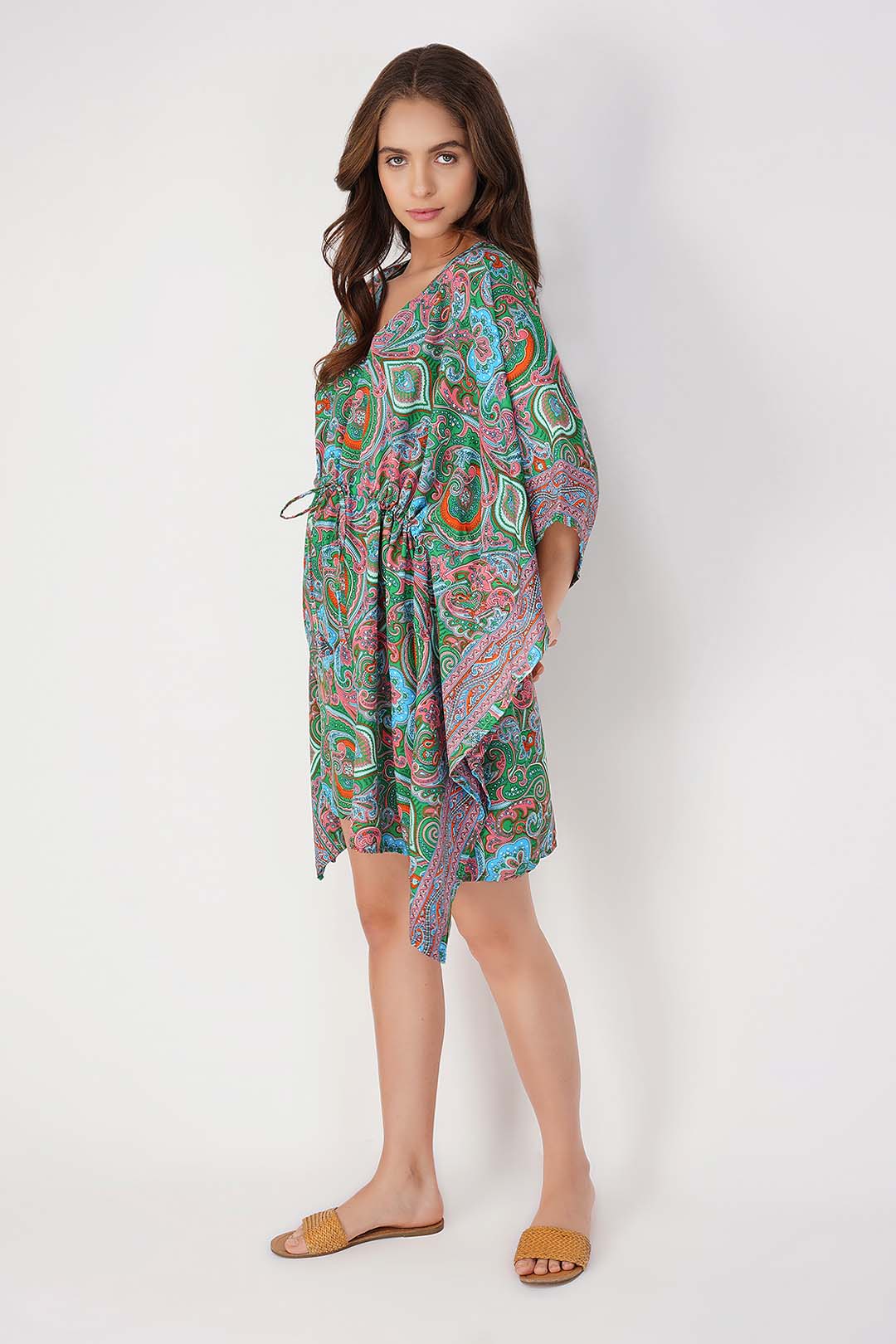 Aluna Paisley Print Kaftan