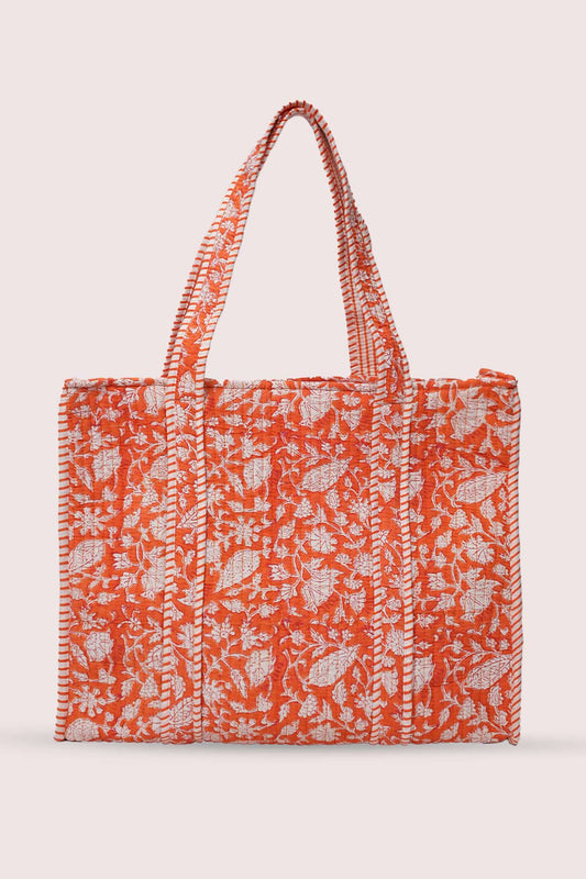 Nerola Floral Motif Tote Bag