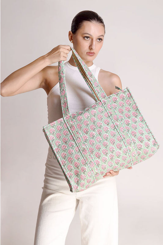 Serah Paisley Motif Tote Bag