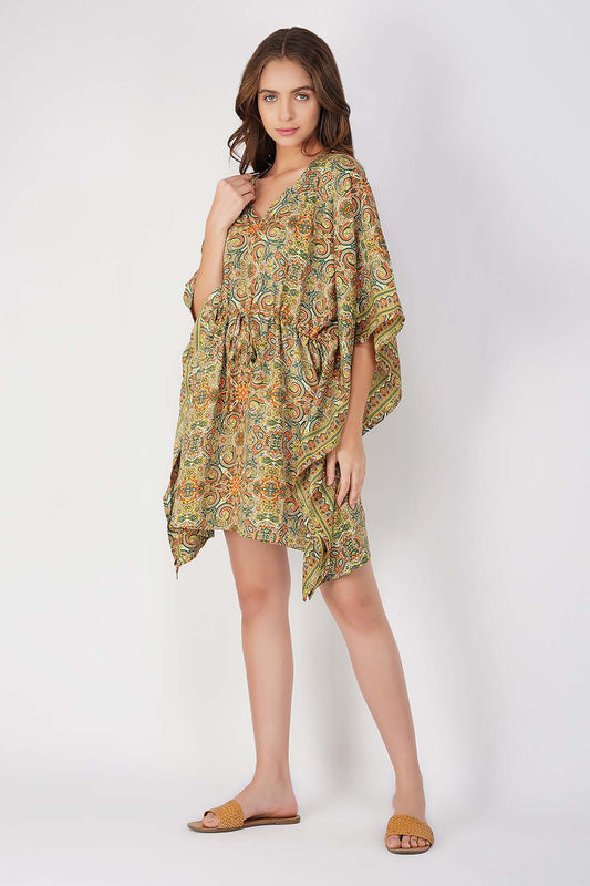 Avena Paisley Print kaftan