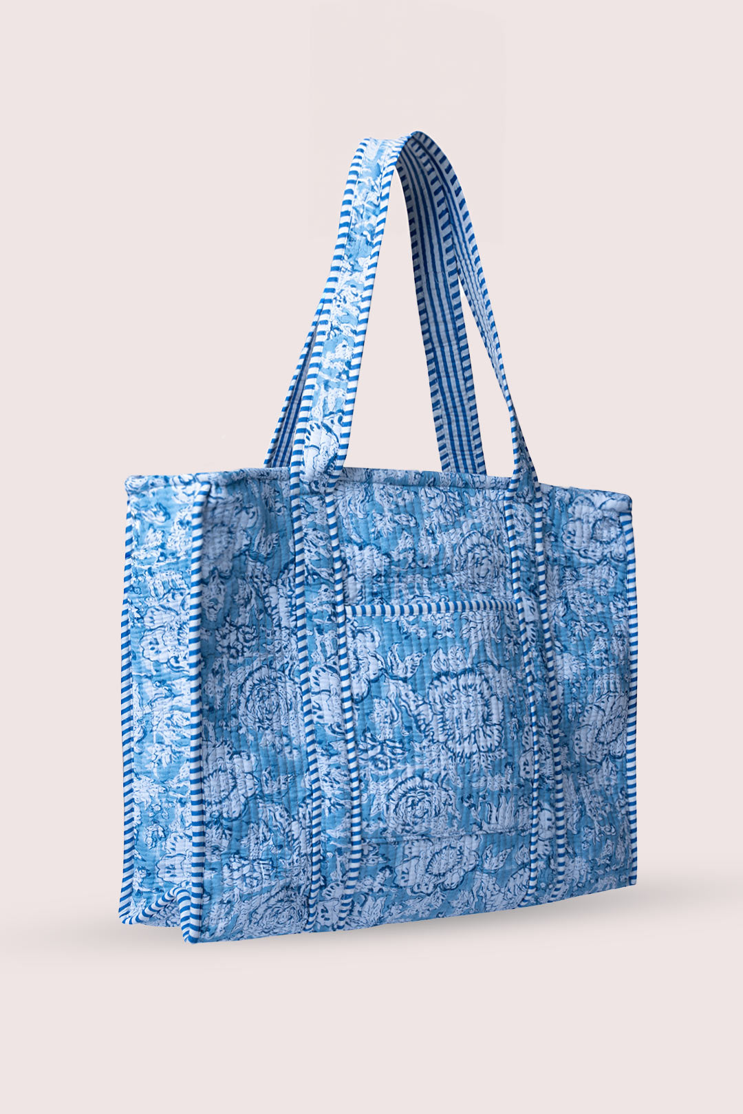 Amber Floral Motif Tote Bag