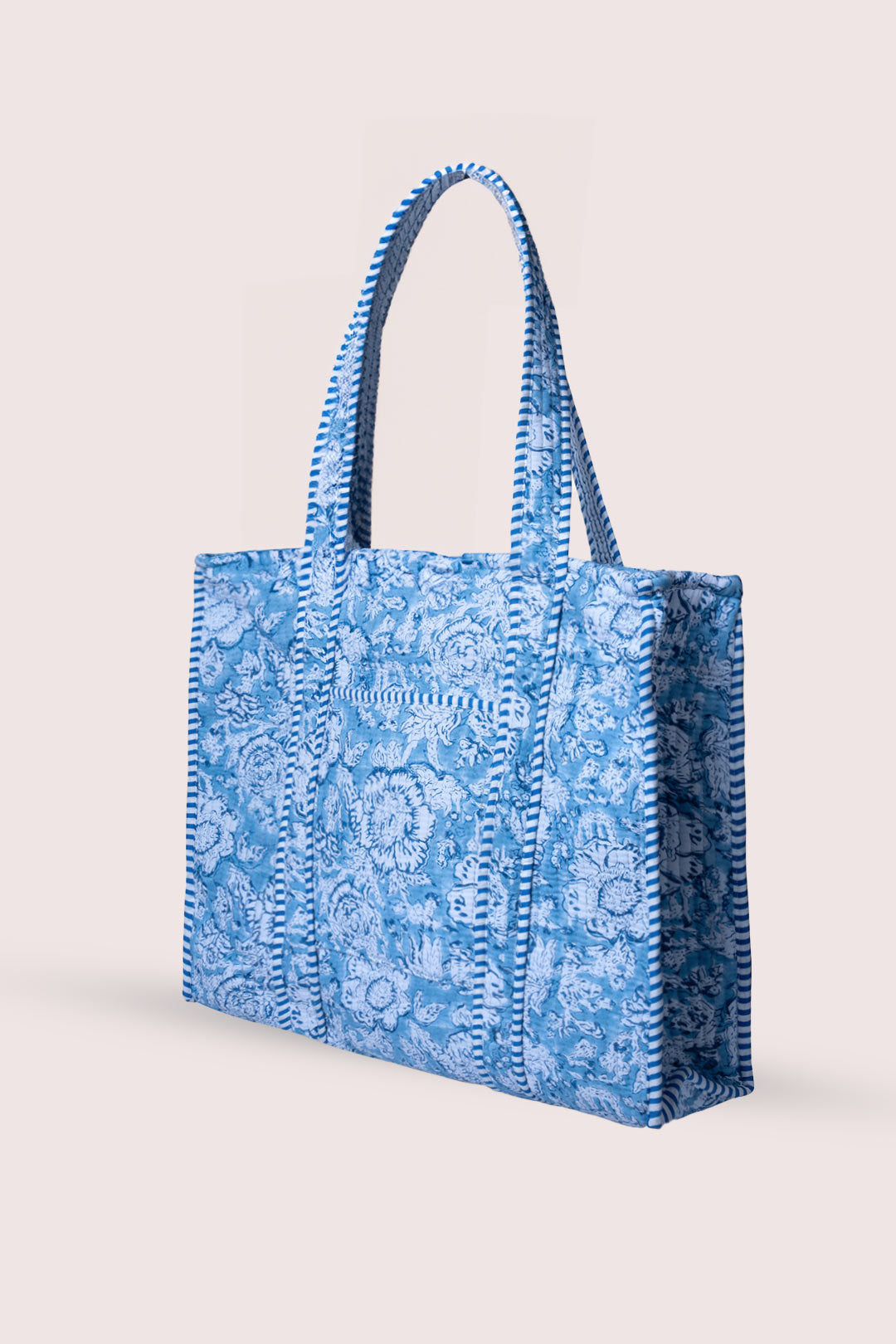 Amber Floral Motif Tote Bag