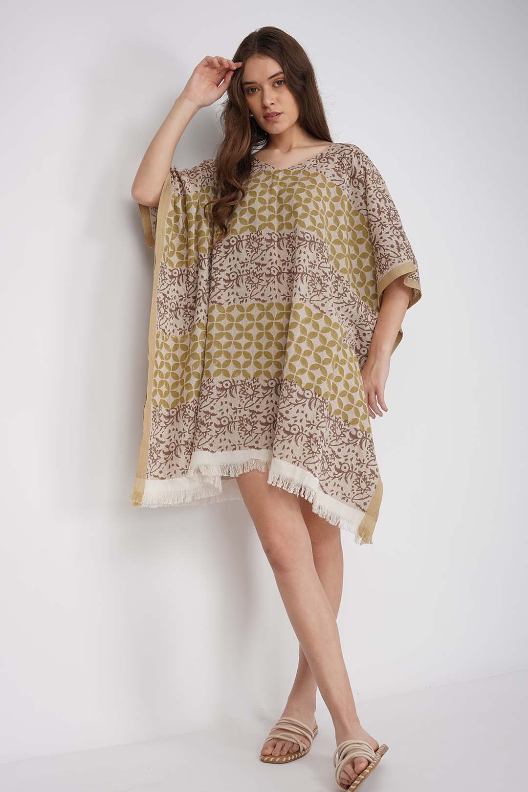 Alvina Khadi Cotton Kaftan