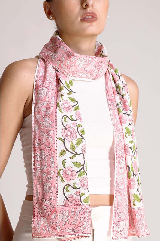 Serena Cotton Paisley Motif Scarf