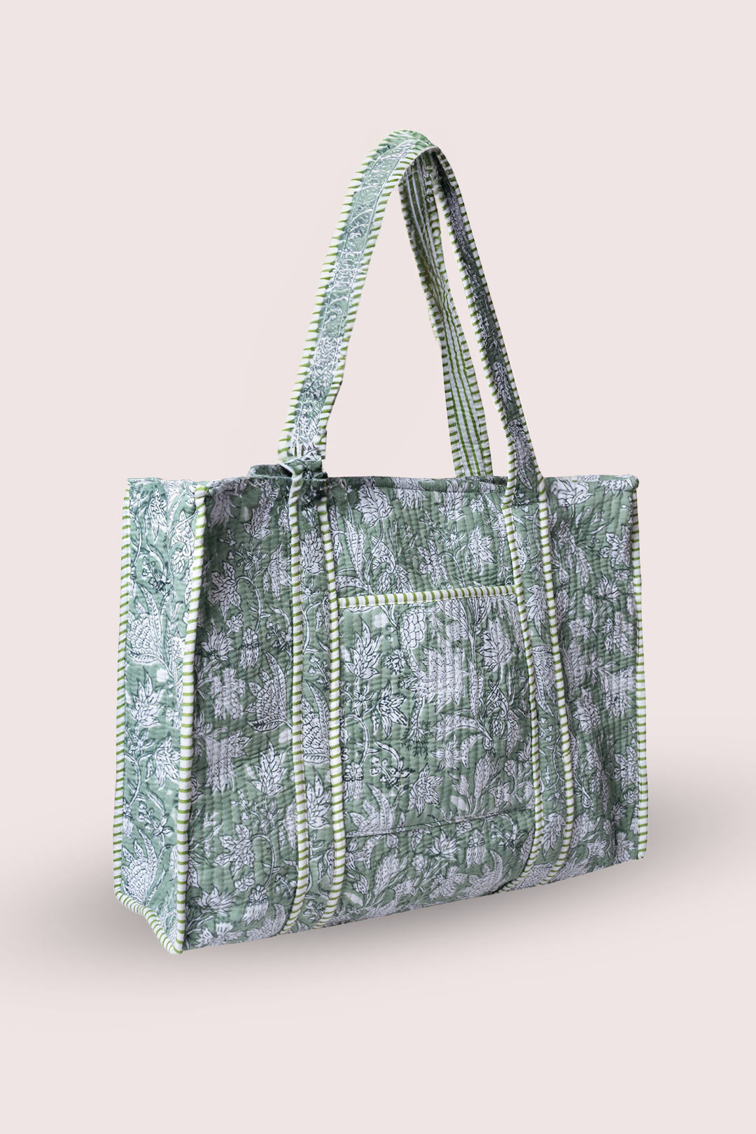 Acacia Floral Motif Tote Bag