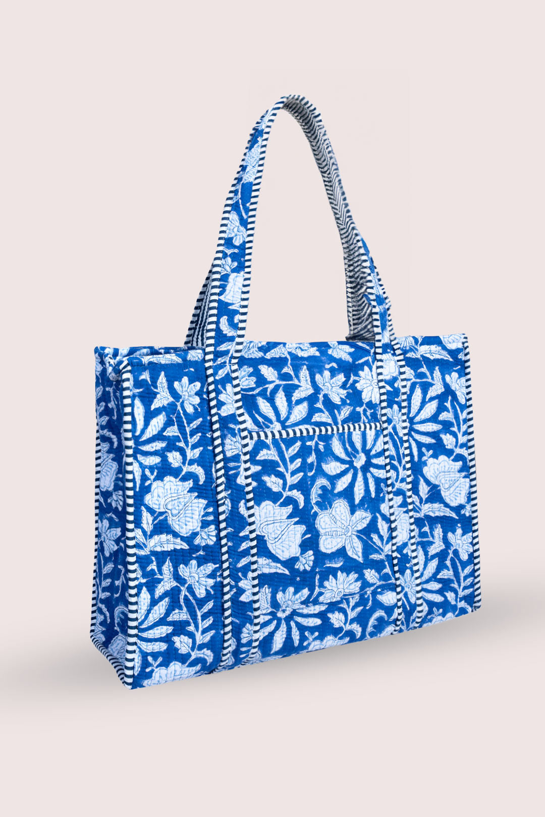 Iris Floral Motif Tote Bag