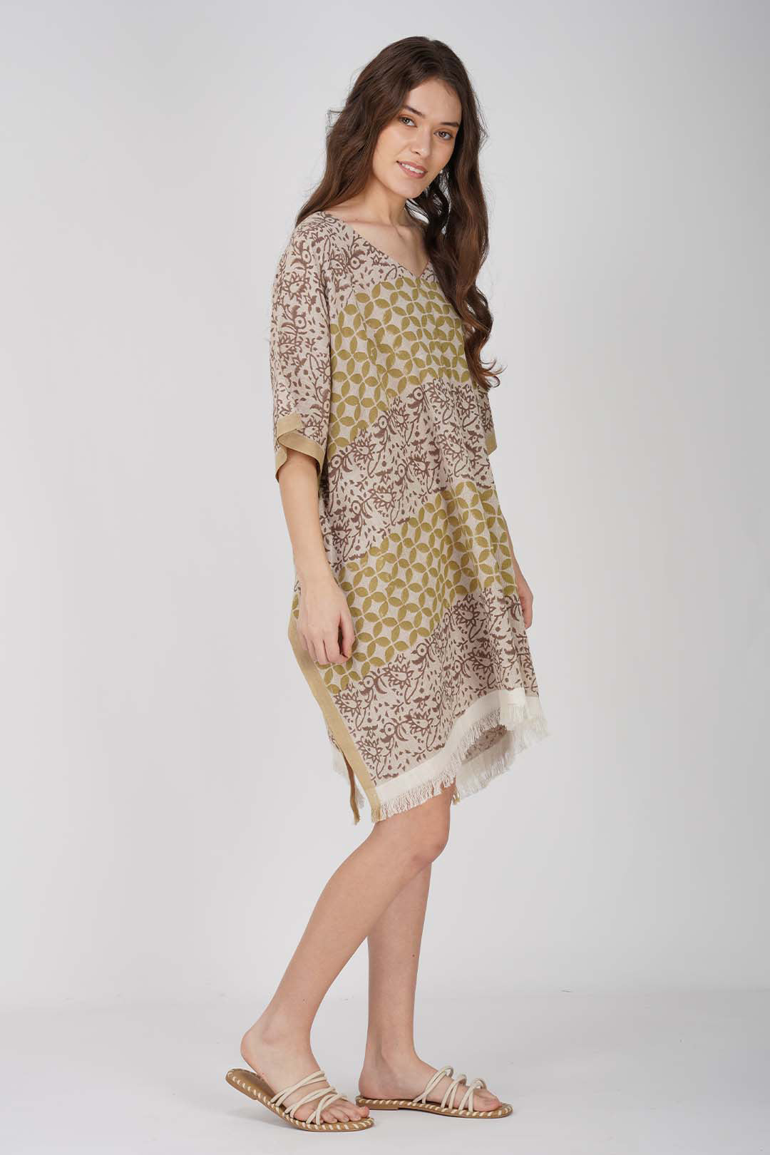 Alvina Khadi Cotton Kaftan