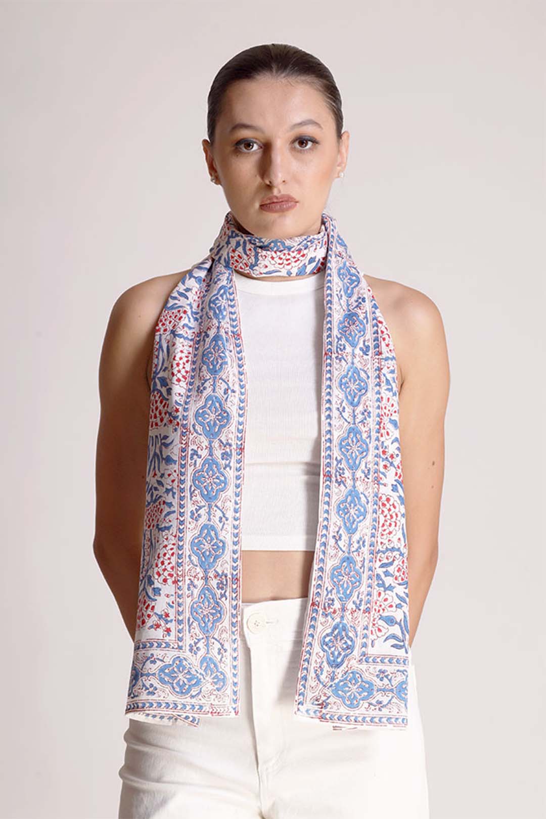 Samara Cotton All-over Floral Scarf