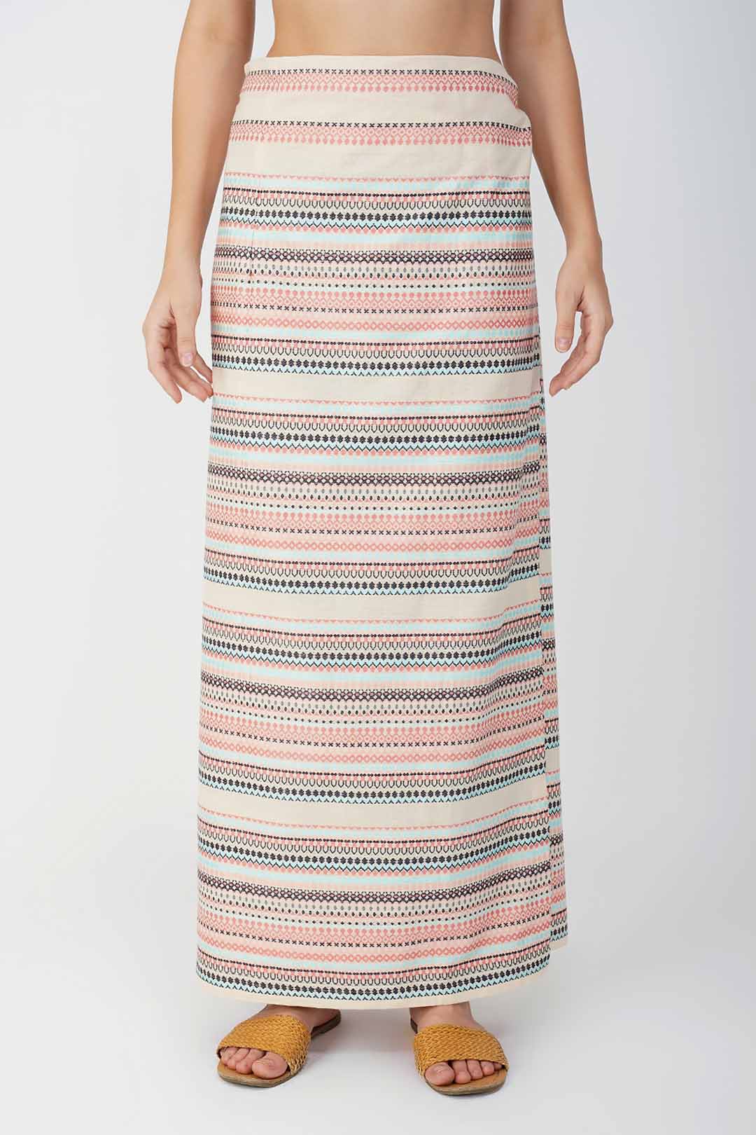 Elley Handwoven Wrap Around Skirt