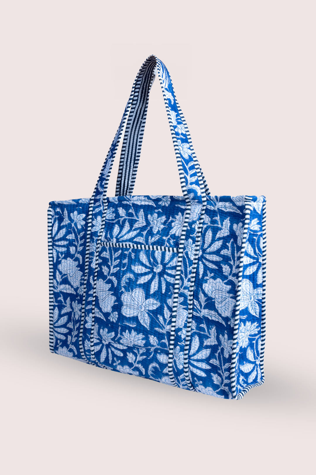 Iris Floral Motif Tote Bag