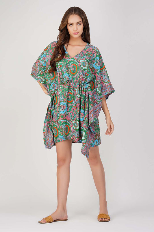 Aluna Paisley Print Kaftan