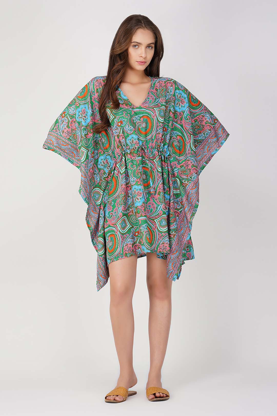 Aluna Paisley Print Kaftan