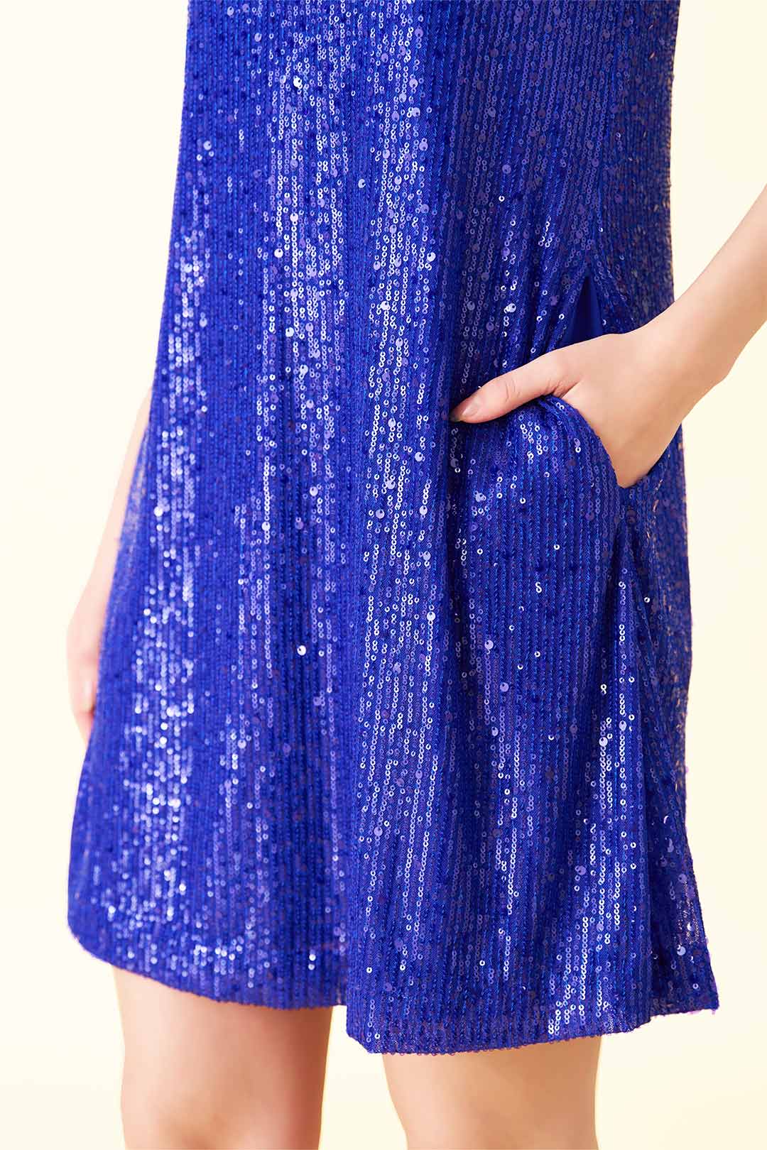 Leora A-line Sequin Dress