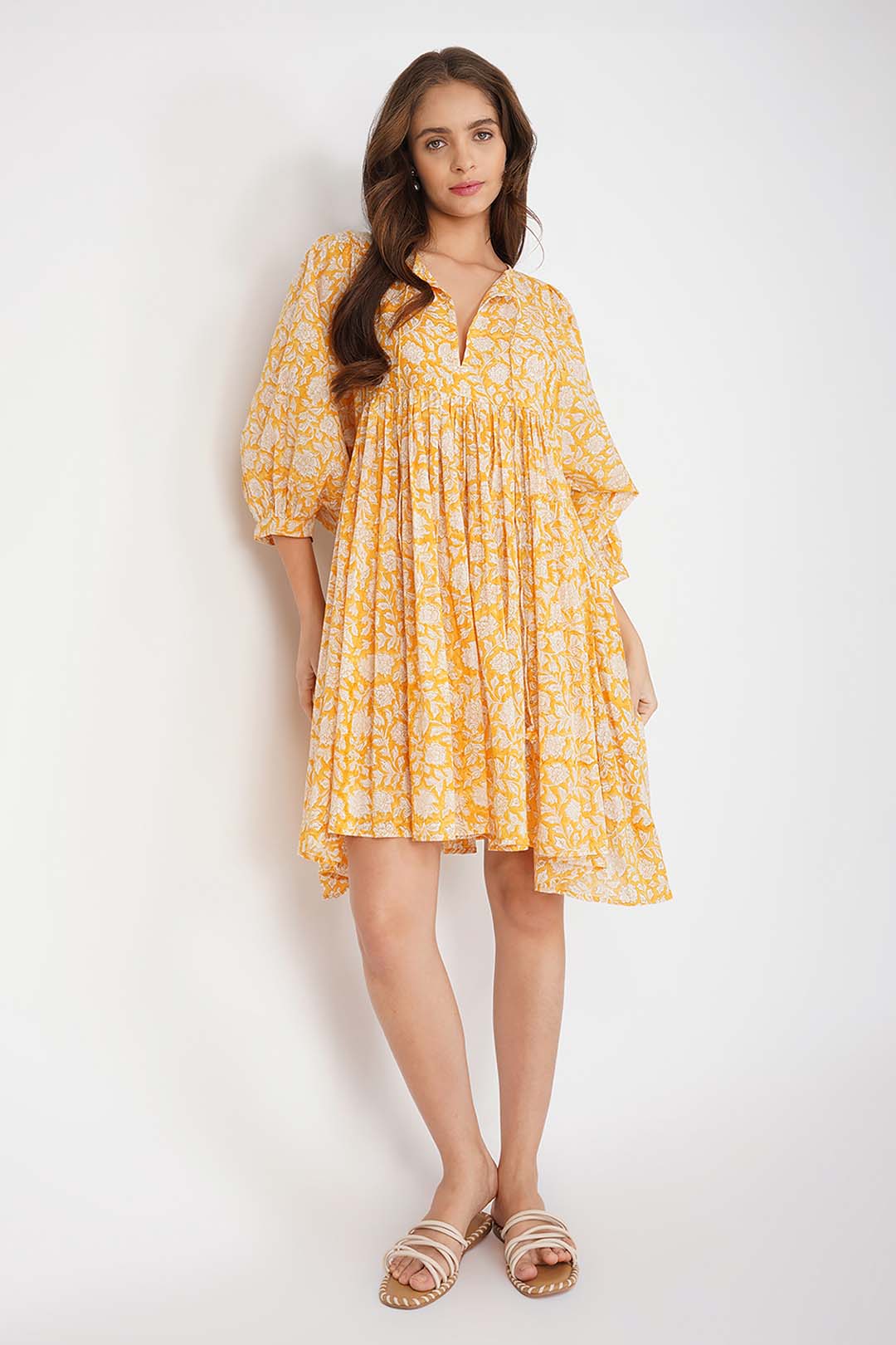 Ava Printed Mini Dress - Mango