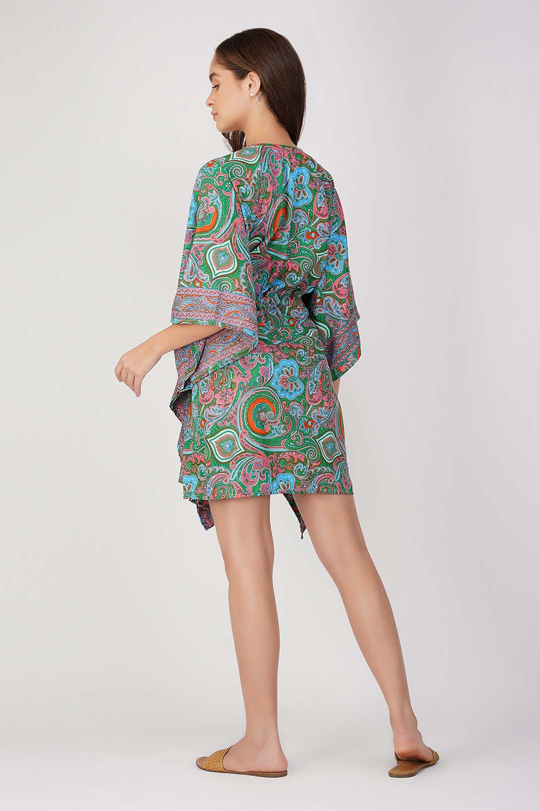 Aluna Paisley Print Kaftan