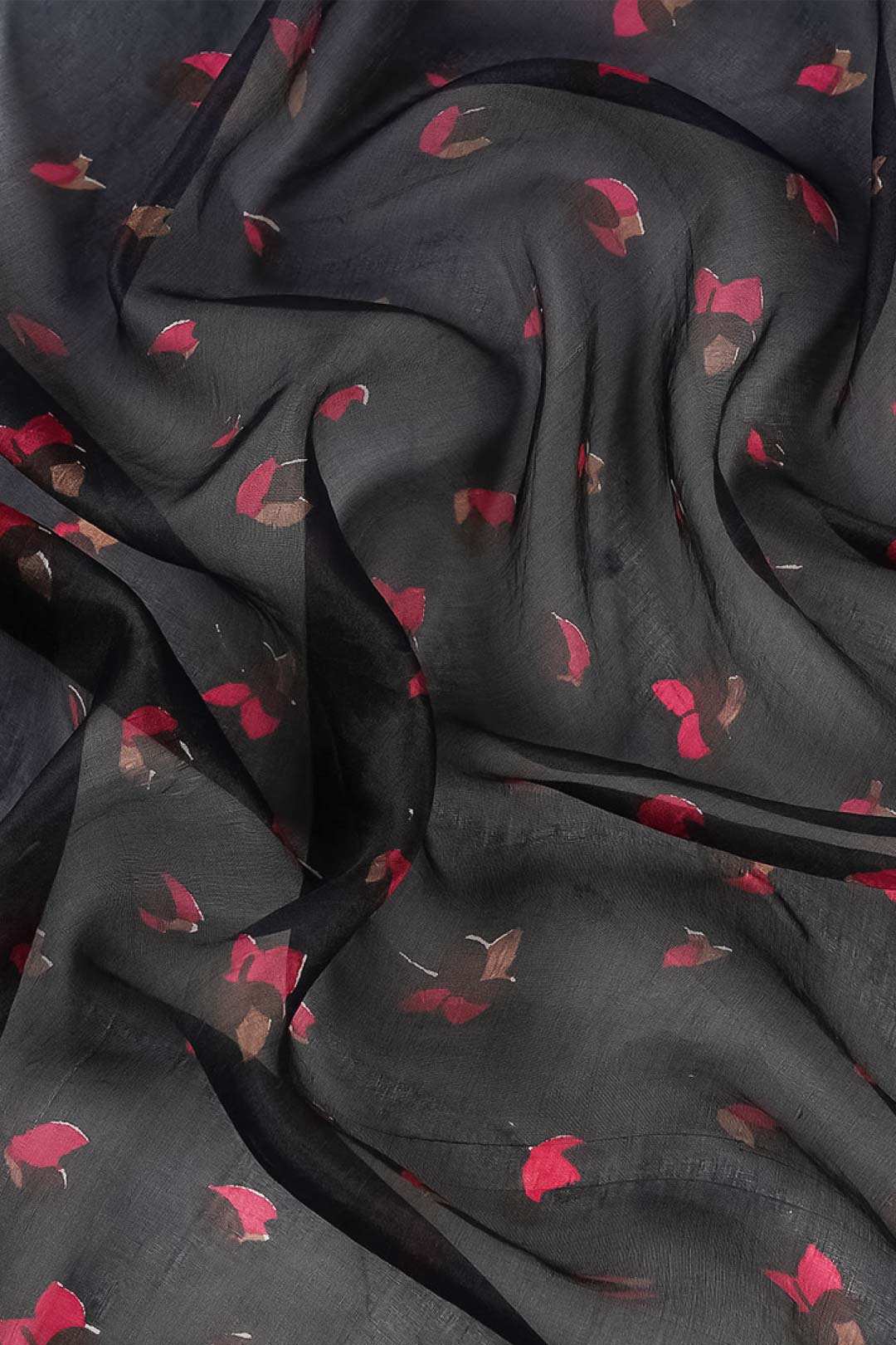 Akira Pure Silk Floral Print Stole