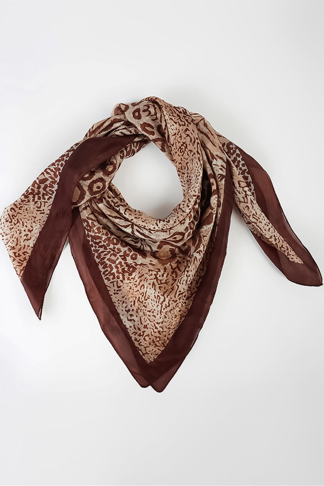 Alecia Pure Silk Animal Print Stole