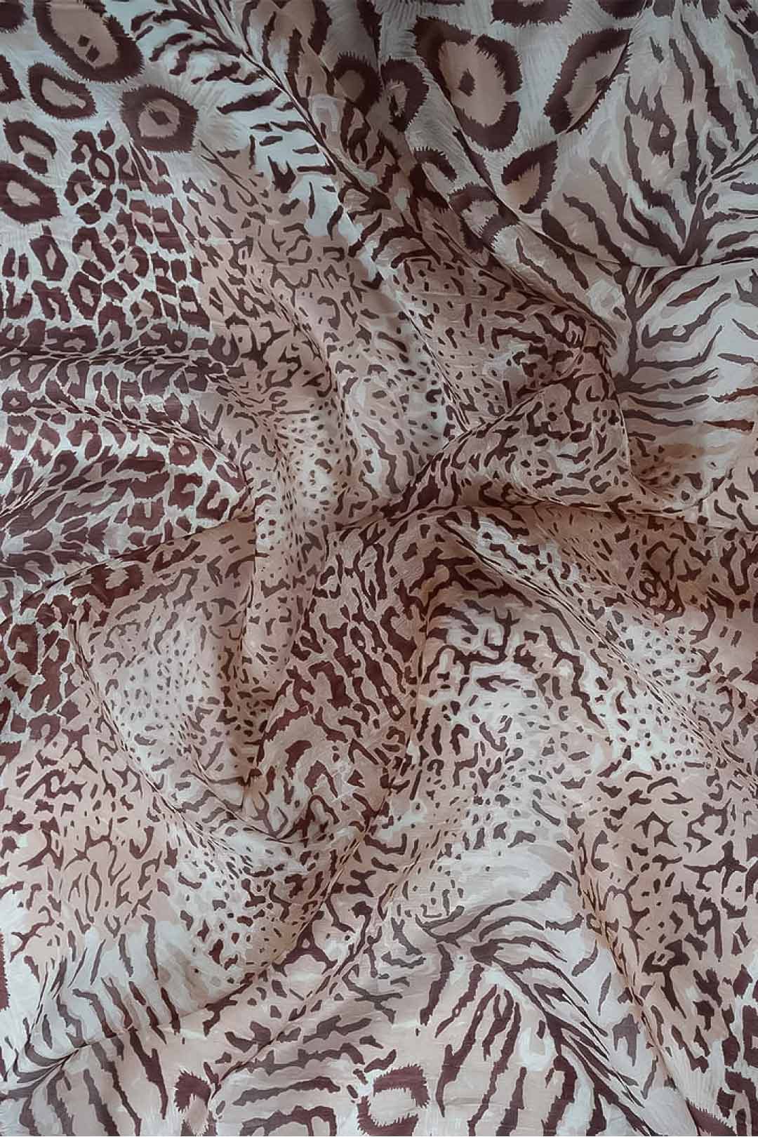 Alecia Pure Silk Animal Print Stole