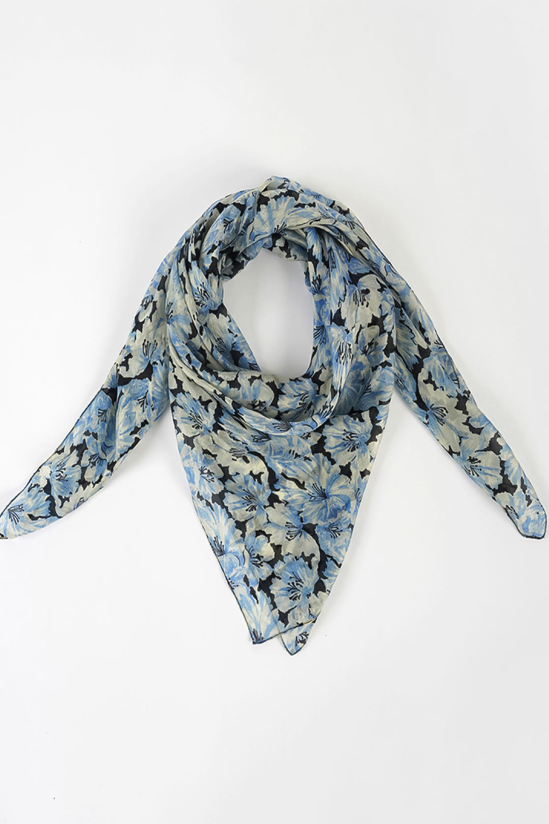 Alisha Pure Silk Floral Print Stole