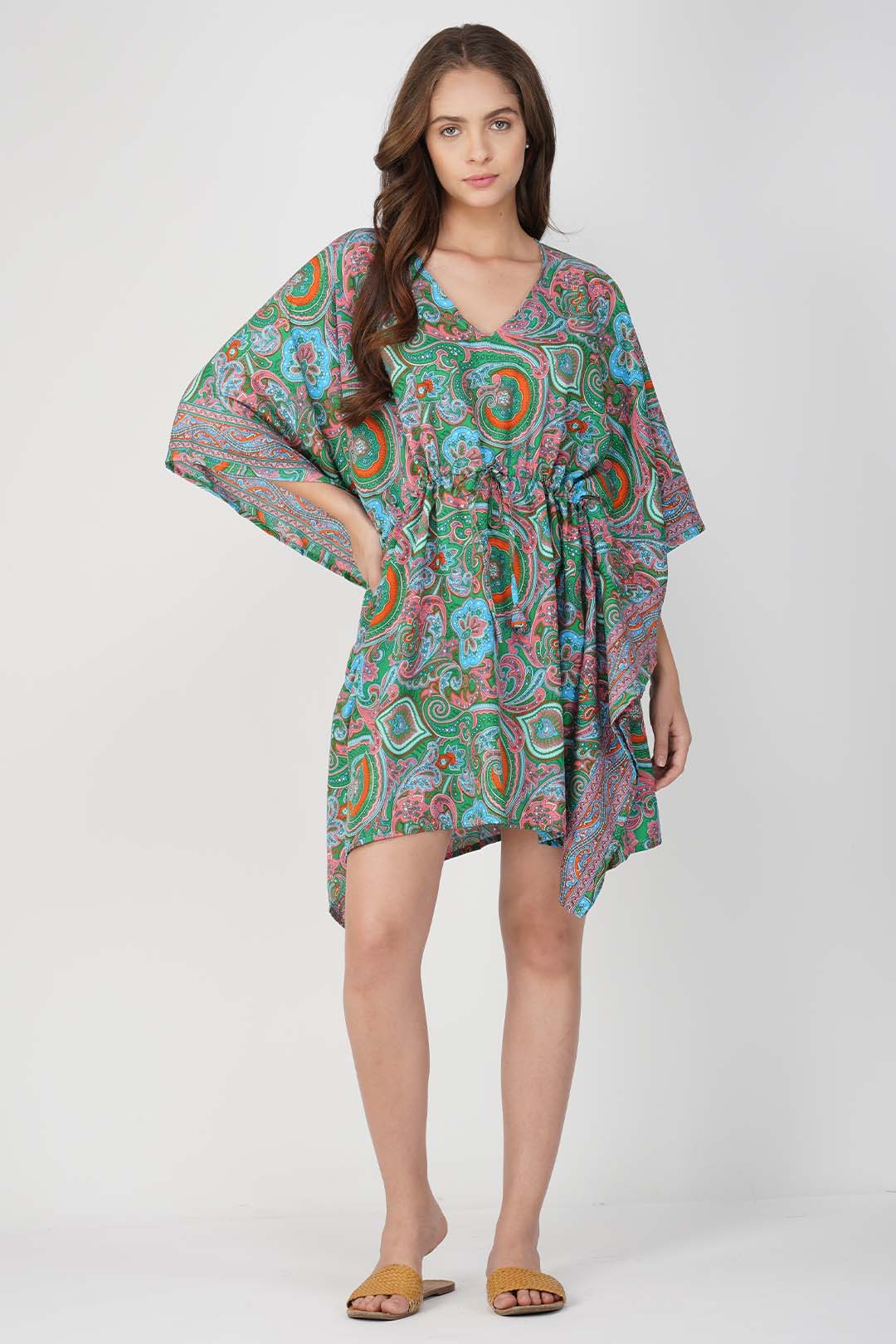 Aluna Paisley Print Kaftan