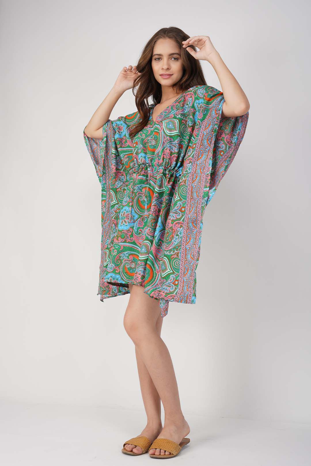 Aluna Paisley Print Kaftan