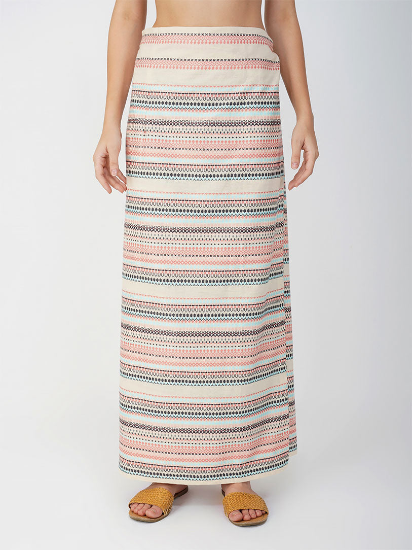 Elley Handwoven Wrap Around Skirt