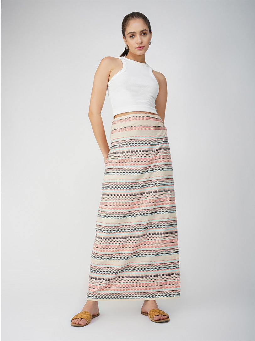 Elley Handwoven Wrap Around Skirt