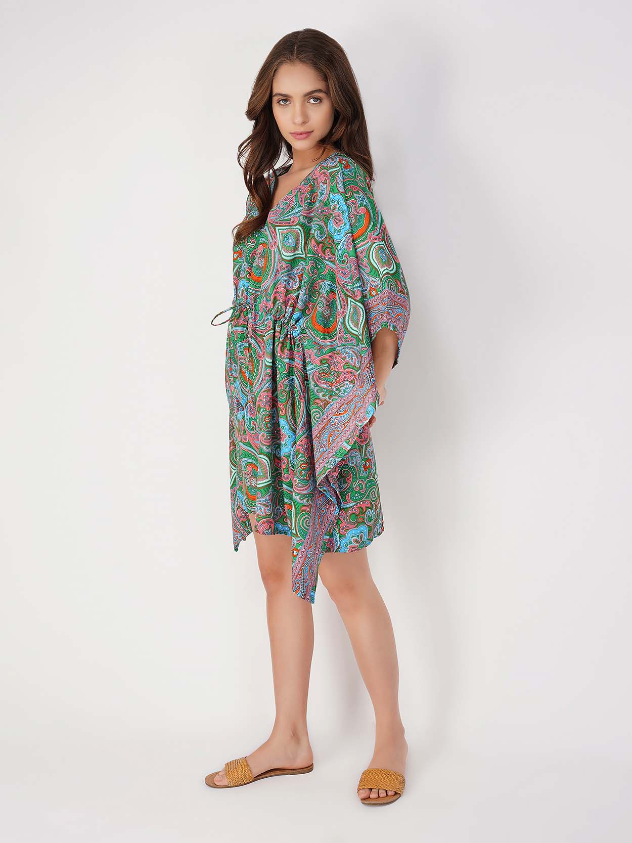 Aluna Paisley Print Kaftan