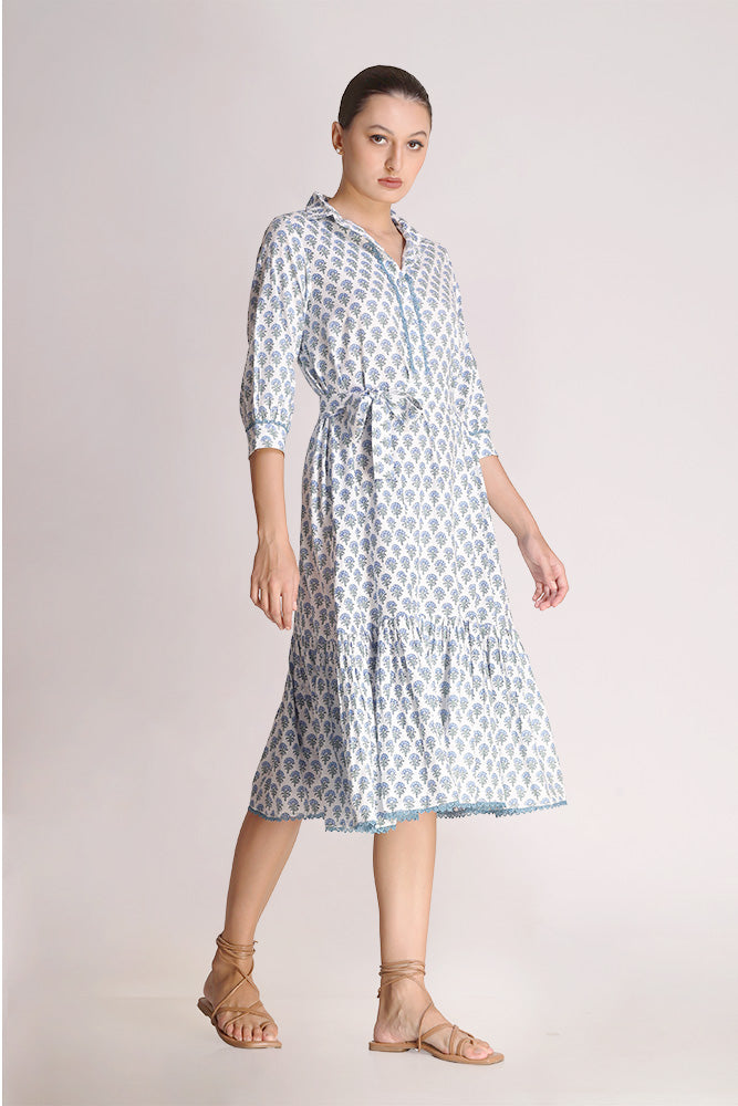 Linda - A-Line Midi Shirt Dress