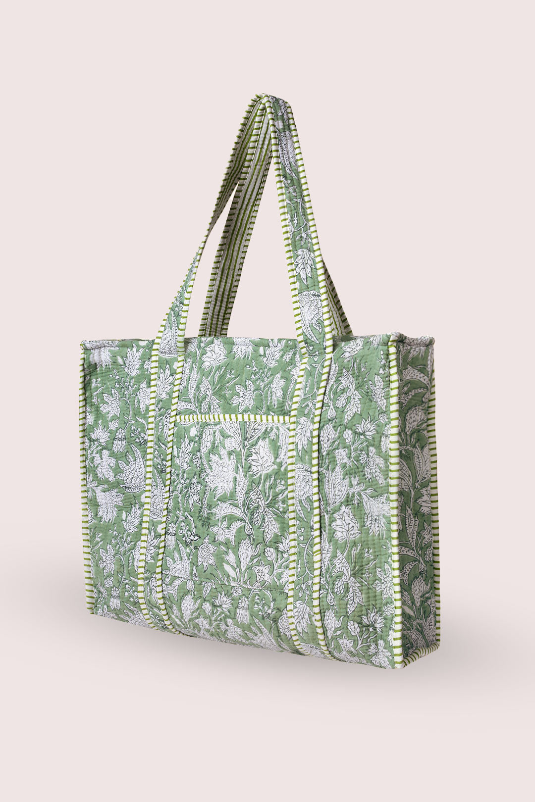 Acacia Floral Motif Tote Bag