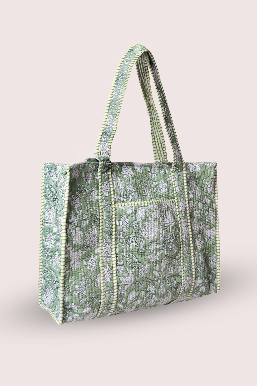 Acacia Floral Motif Tote Bag