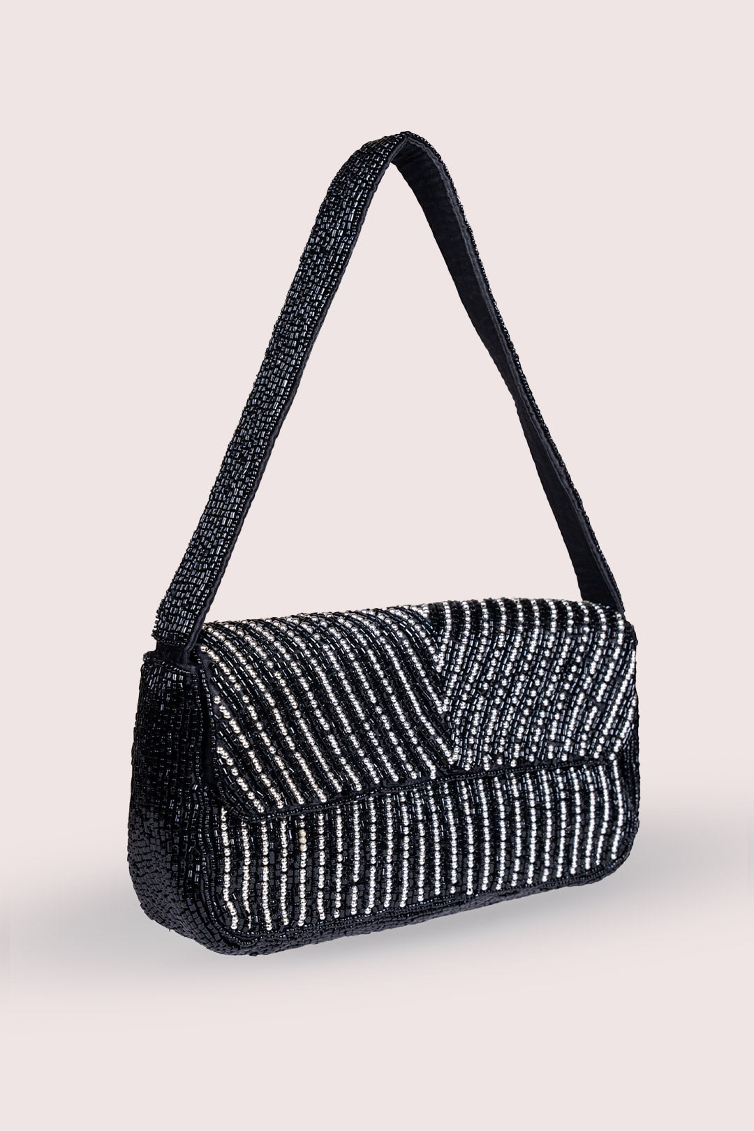 Giselle Black Embellished Handbag